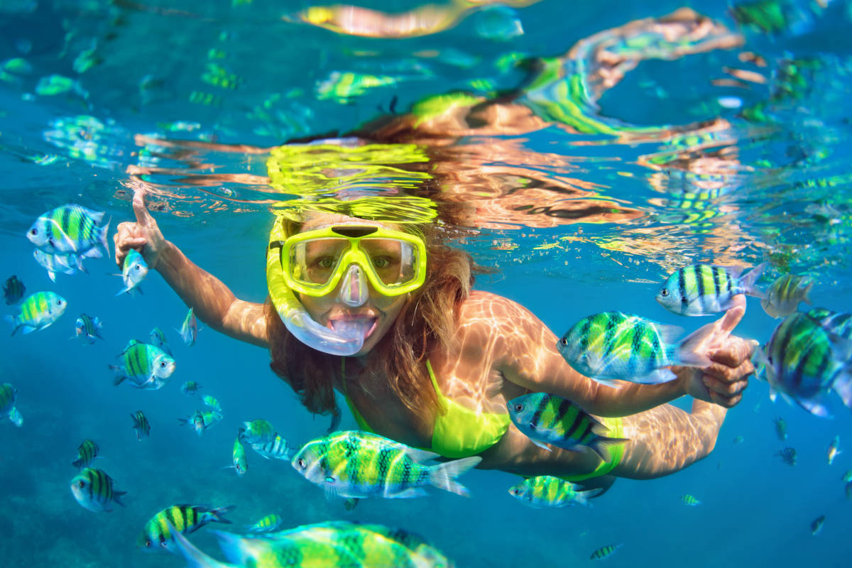 snorkeling in isla mujeres